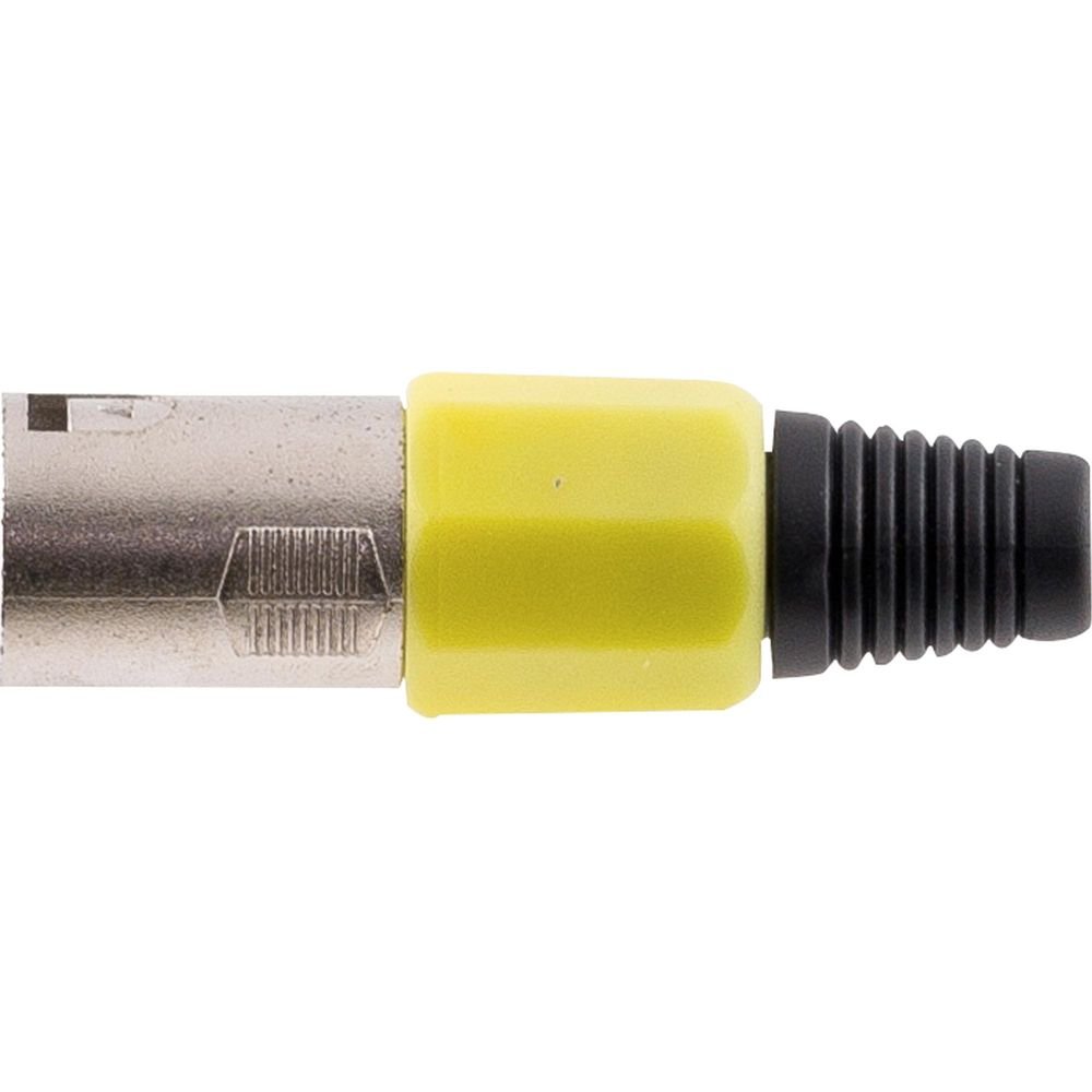 Conector Cannon Xlr Macho Pgcn0008 Plástico Amarelo Storm - Pacote com 5 Unidades