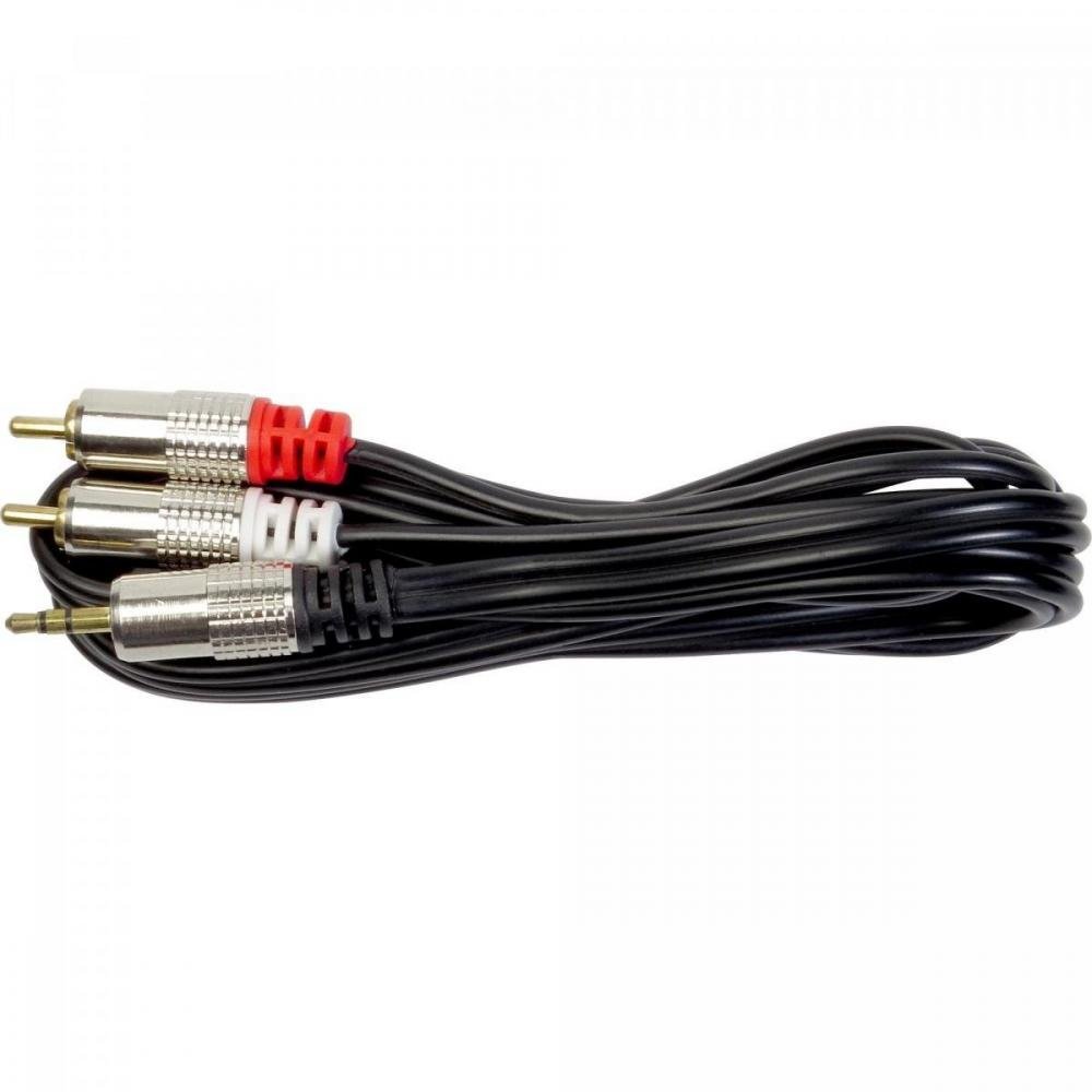 Cabo P2 Estéreo x 2 Rca 10m Metal Cbrc0030 Storm