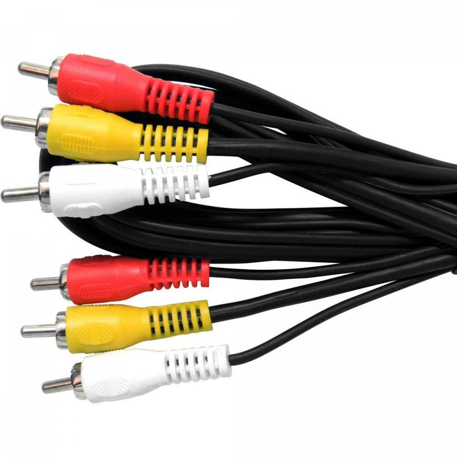 Cabo 3 Rca x 3 Rca com 1 Coaxial 1,8m Cbrc0001 Storm - Pacote com 10 Unidades
