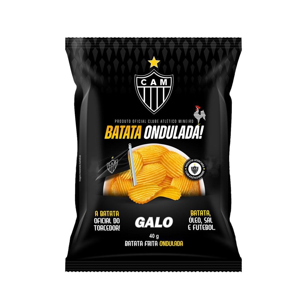 Batata Oficial Atletico Ondulada Frita 40g - Gram Alimentos