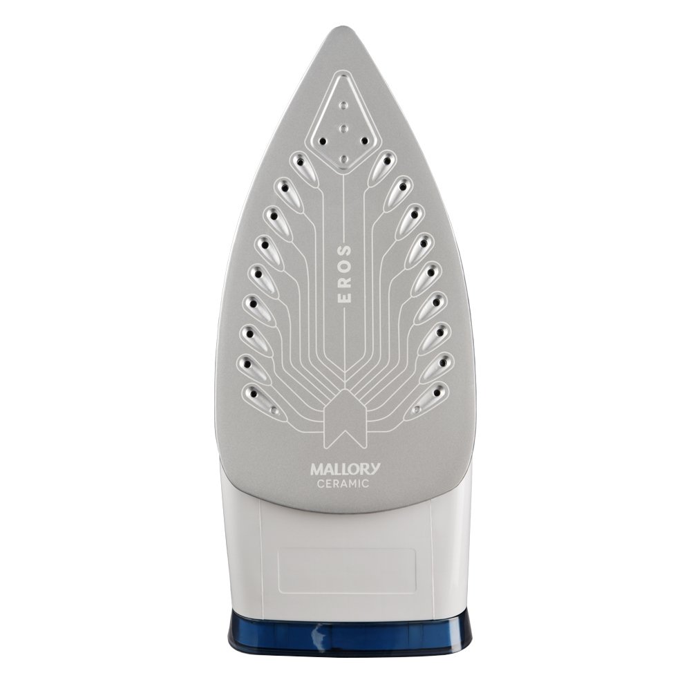 Ferro de Passar a Vapor Mallory Eros - 2000W, Azul/Branco, 220V