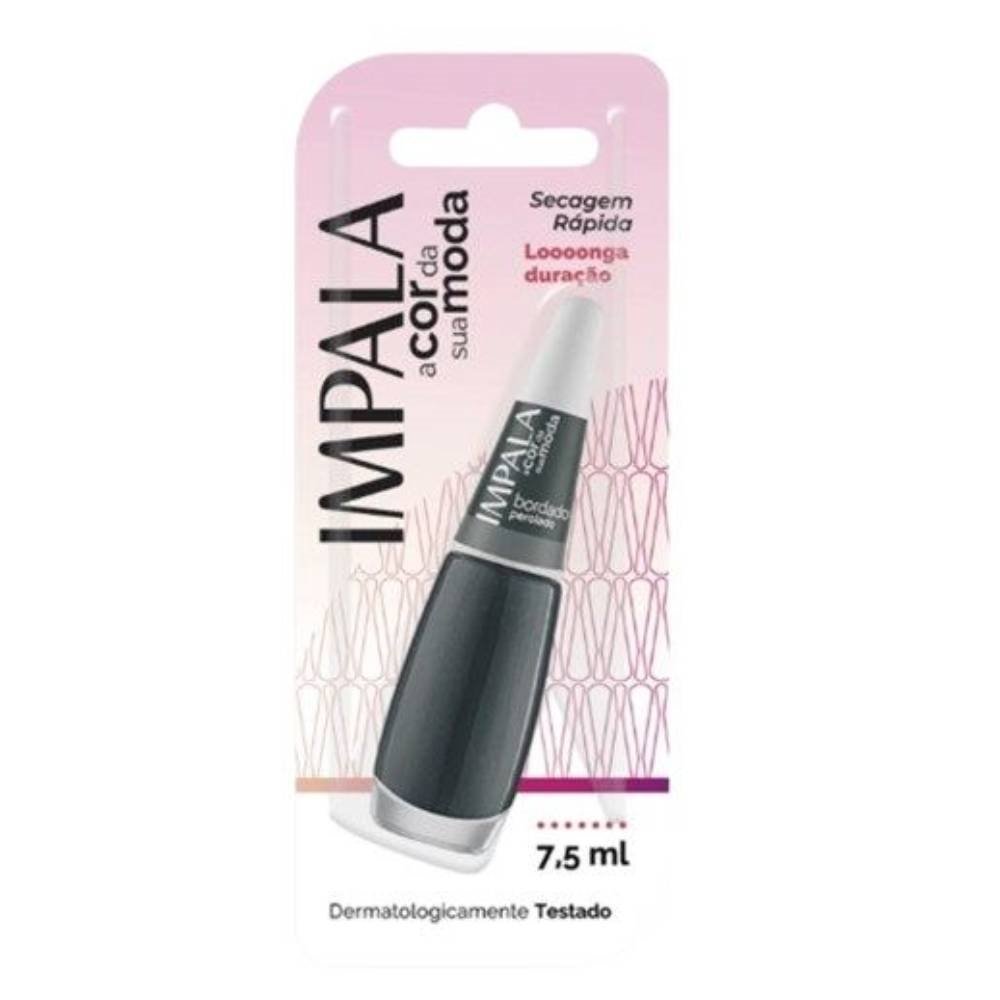 Esmalte Impala Perolado Bordado A Cor da Sua Moda 7,5ml - Blister