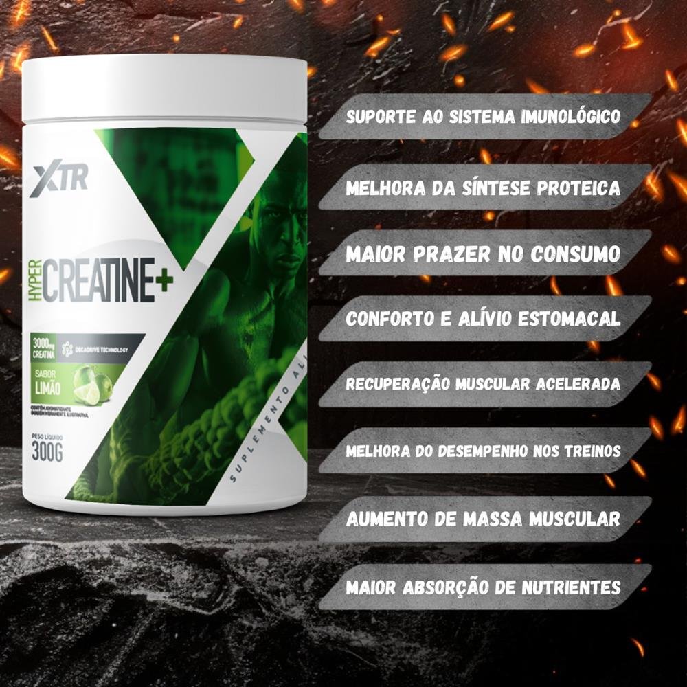 Hyper Creatine + 300G Sabor Limão-XTR