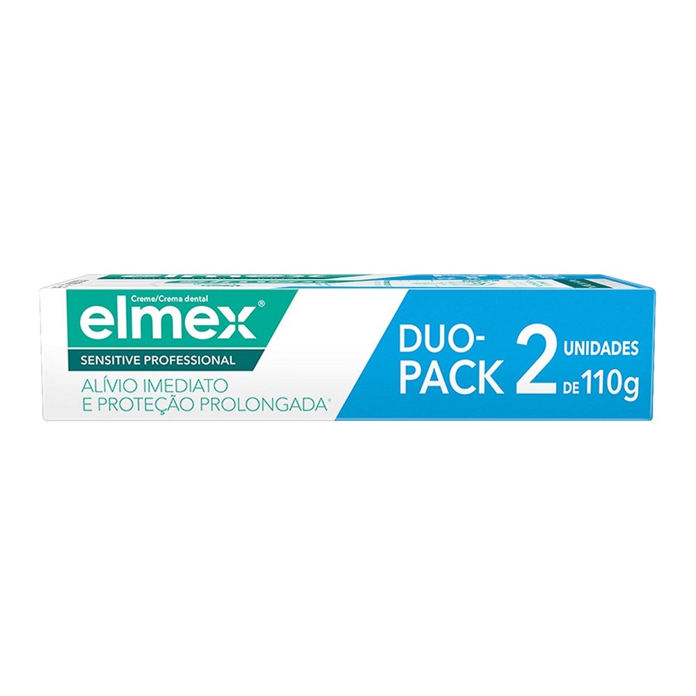 Creme Dental Elmex Sensitive 110g - Embalagem com 2 Unidades