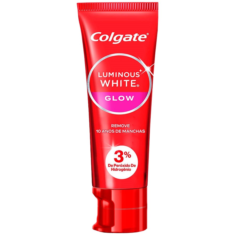 Creme Dental Colgate Luminous White Glow 70g - Embalagem com 2 Unidades
