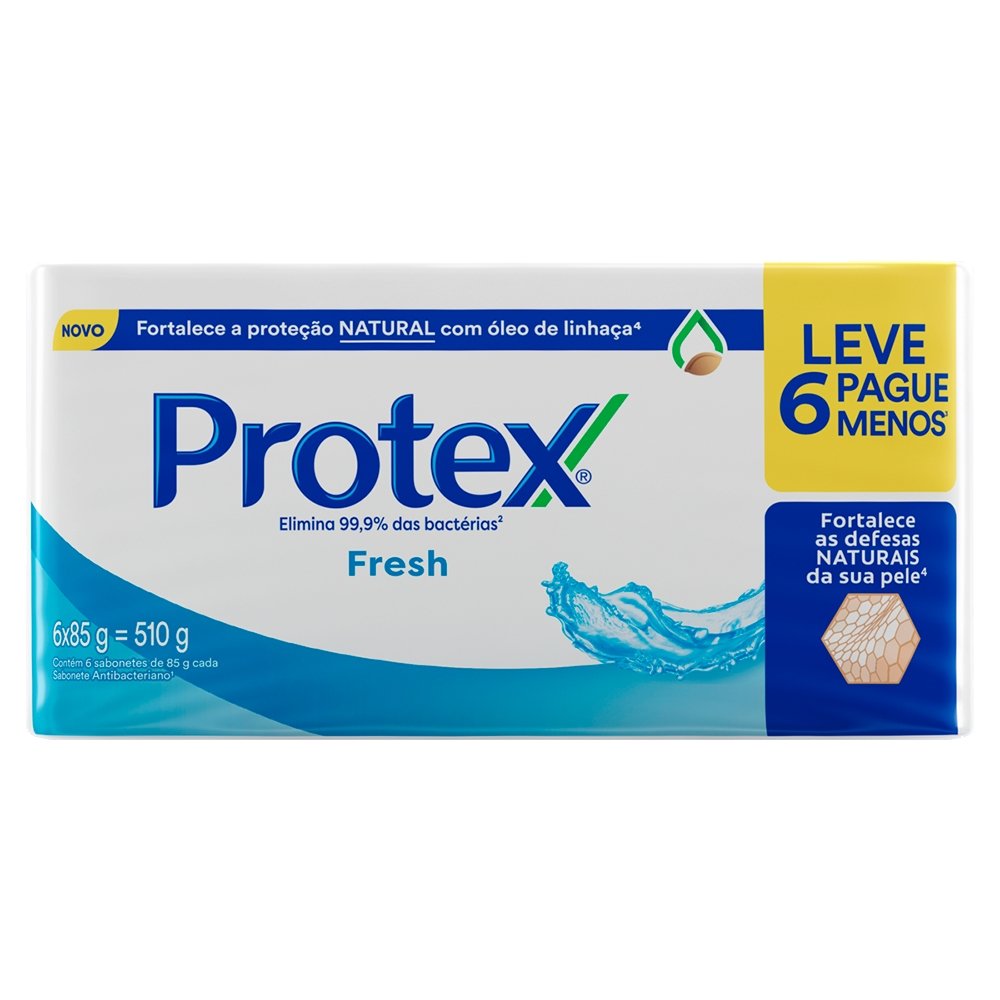 Sabonete Protex Fresh 85g - Embalagem com 6 Unidades