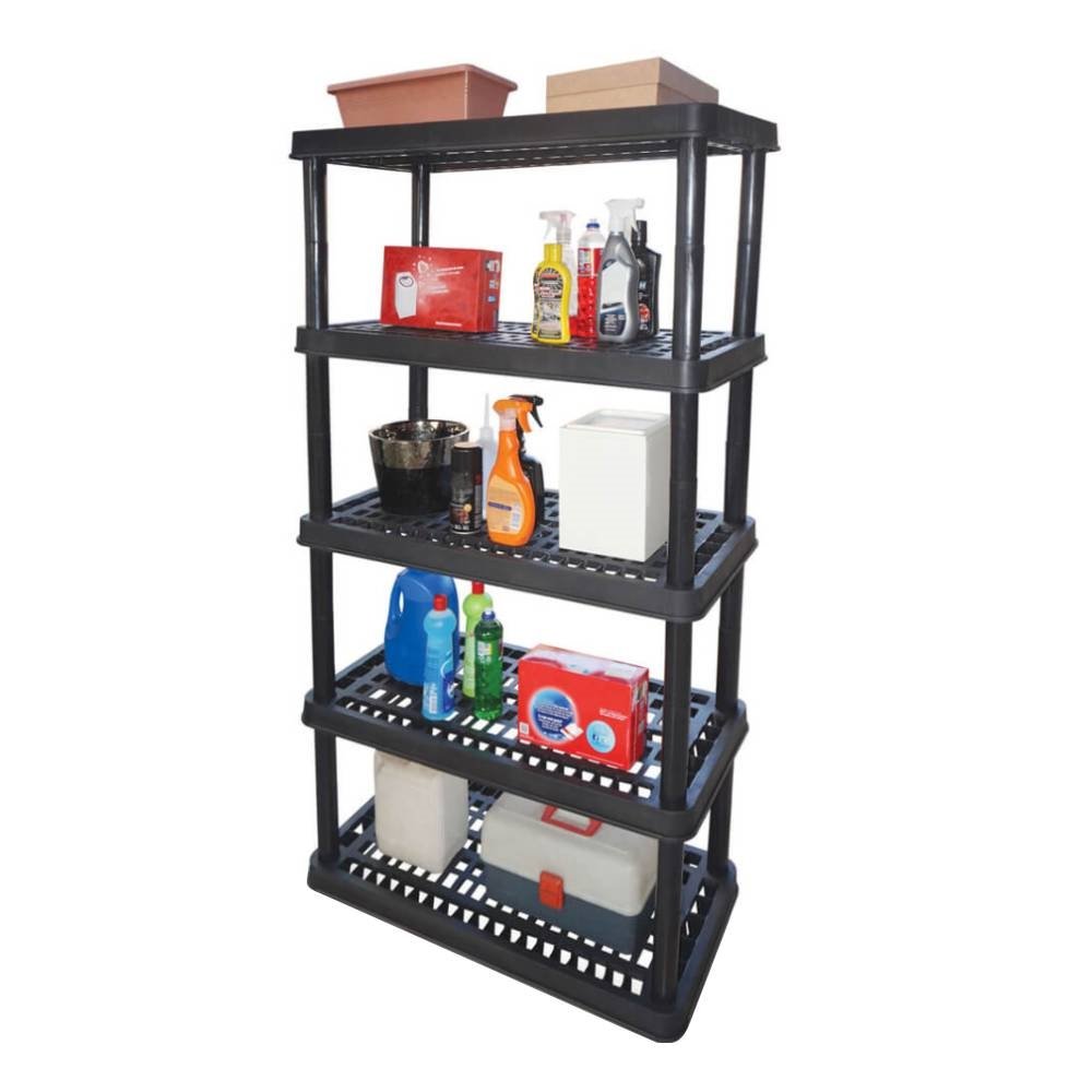 Estante Antares Super Modular 5 Prateleiras 152x89x42cm - Preto