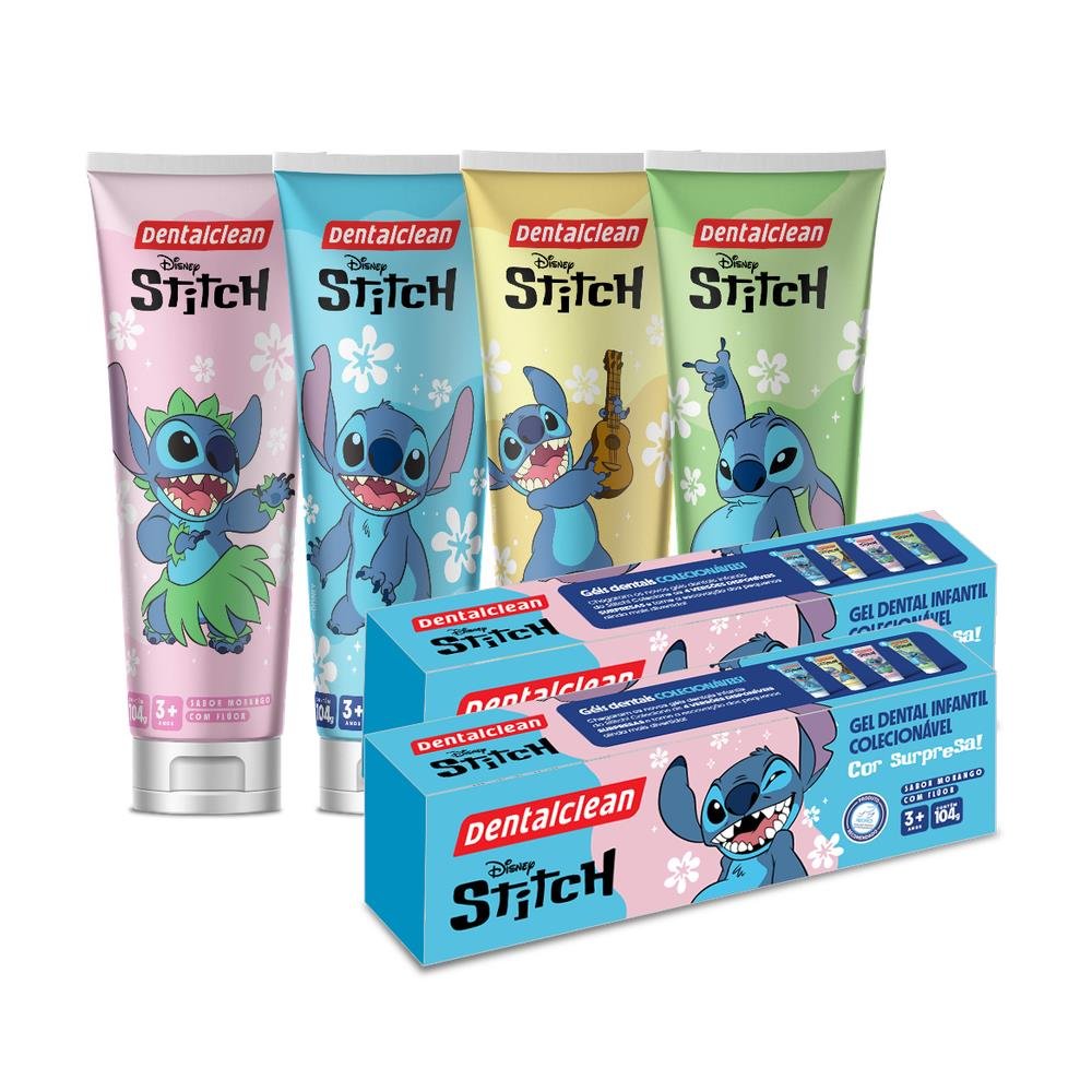 Gel Dental com Flúor DentalClean Stitch Infantil 104g