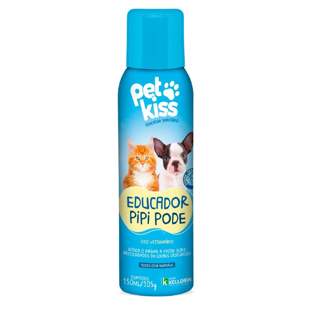 Pet Kiss Pipi Pode Aerossol ¿ Educador Sanitário 150Ml | Caixa C/ 12 Unidades