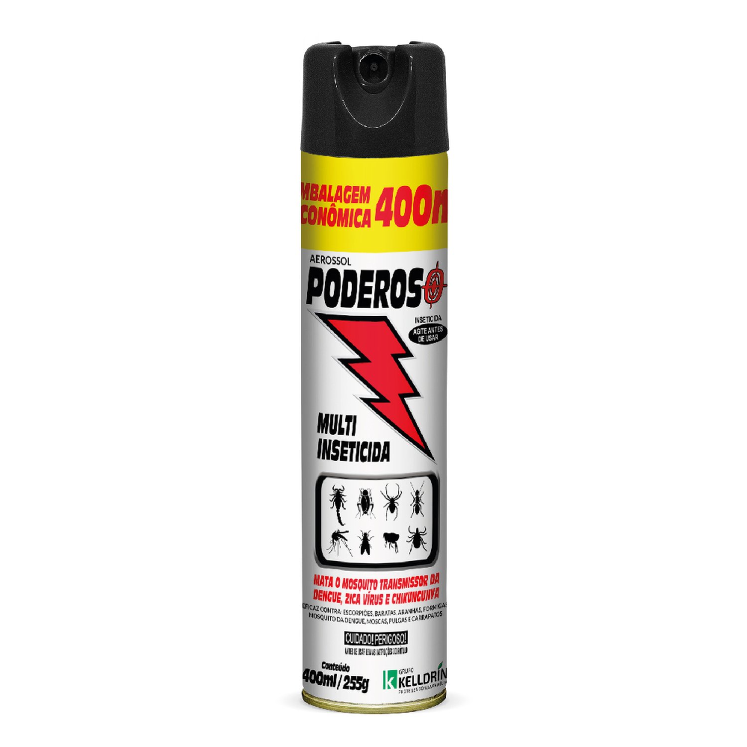 Kelldrin Poderoso Aerossol ¿ Multi Inseticida 400Ml | Caixa C/ 12 Unidades