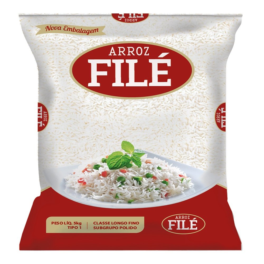 Arroz Filé 5kg - 6 Unidades