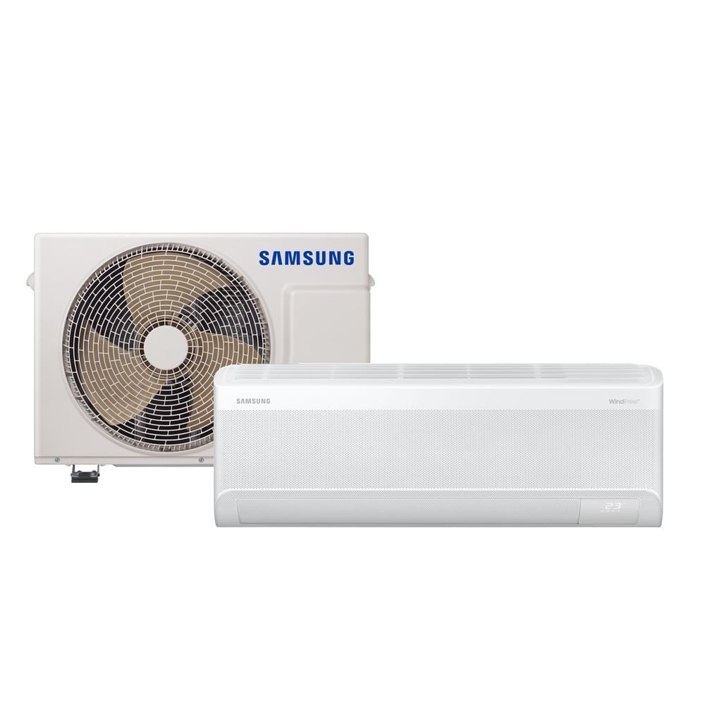 Ar Condicionado Split Hi Wall Inverter Samsung WindFree AI 12000 BTU/h Quente e Frio AR12DXFAAWKXAZ ¿ 220 Volts