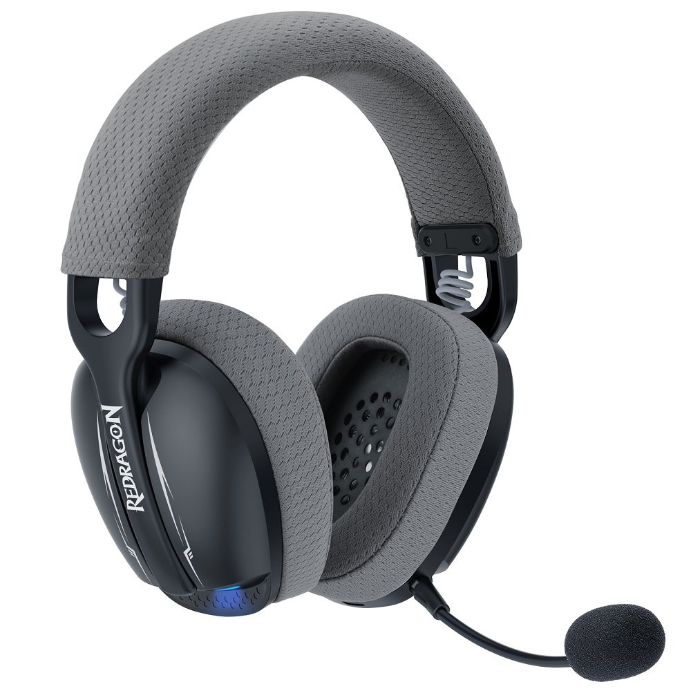 Headset Gamer Redragon Sem Fio Skuld Pro Preto H878bg
