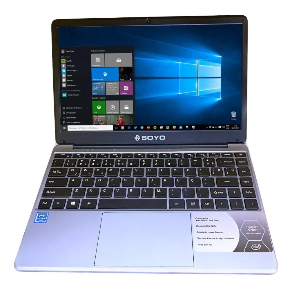 Notebook Soyo Intel 4020 8Gb SSD 240 Windows 10 Profissional