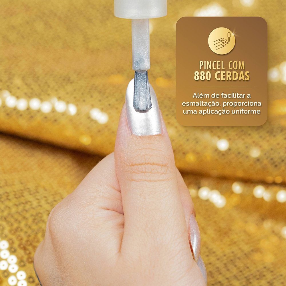 Esmalte Risqué Diamond Gel Divas no Poder Estrela da Festa 9,5ml