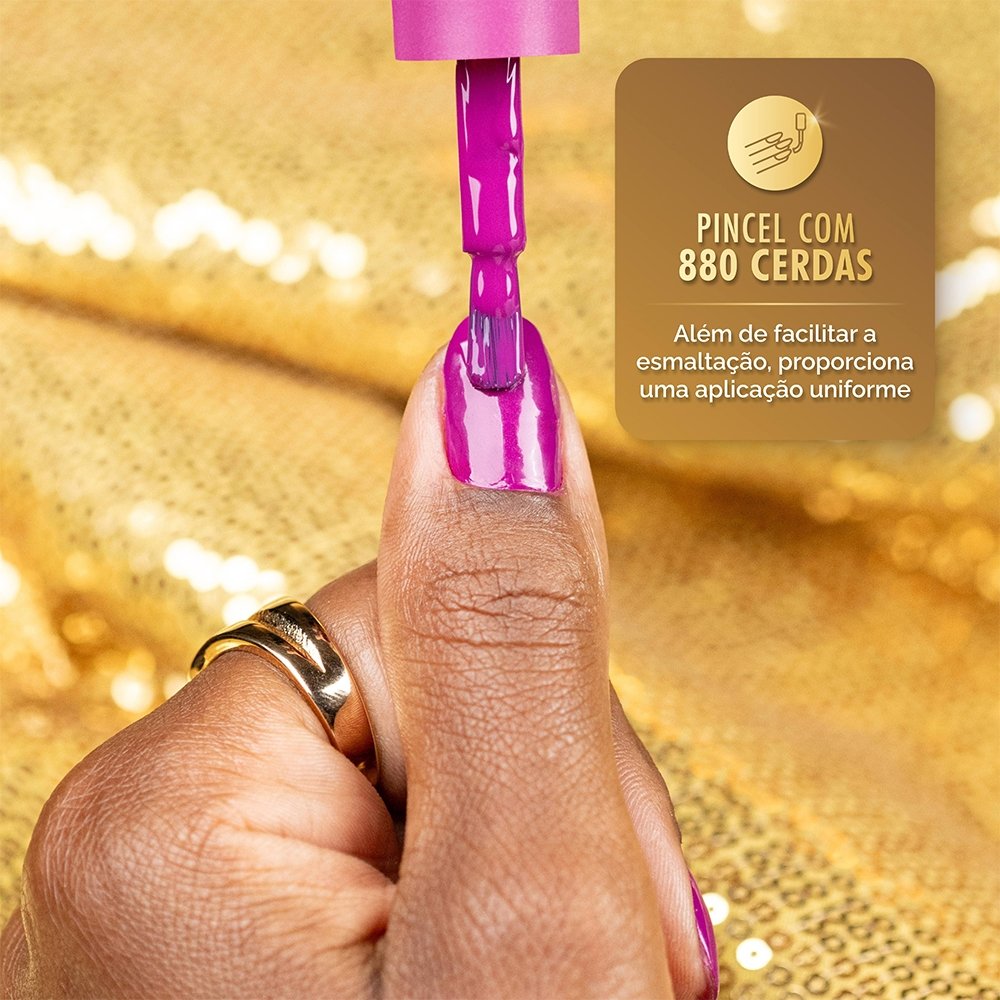 Esmalte Risqué Diamond Gel Divas no Poder Puro Luxo 9,5ml