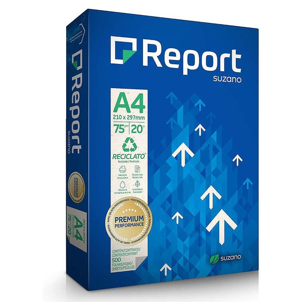 Papel A4 Report Reciclado 75Gr 210X297mm C/500