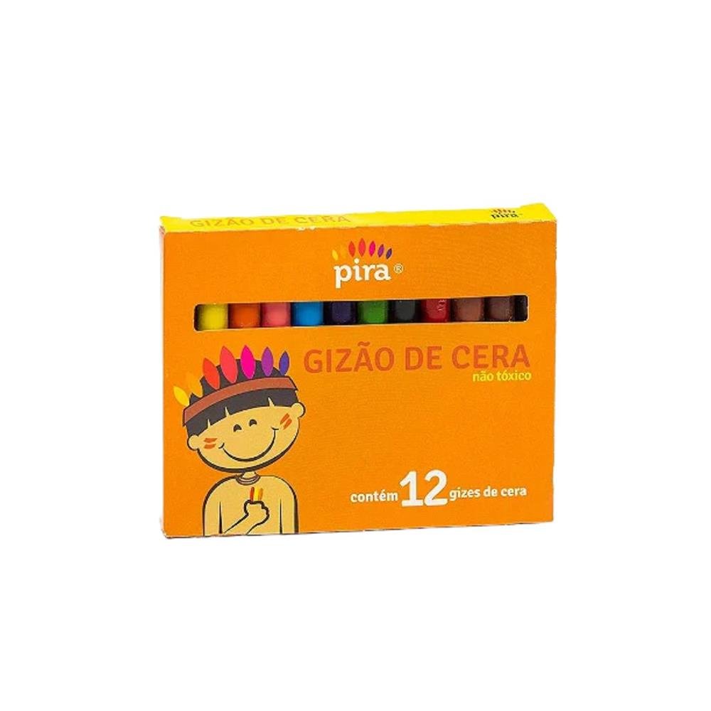 Gizao De Cera Pira Com 12 Cores Com 6 Unidades Ref Gc-1616