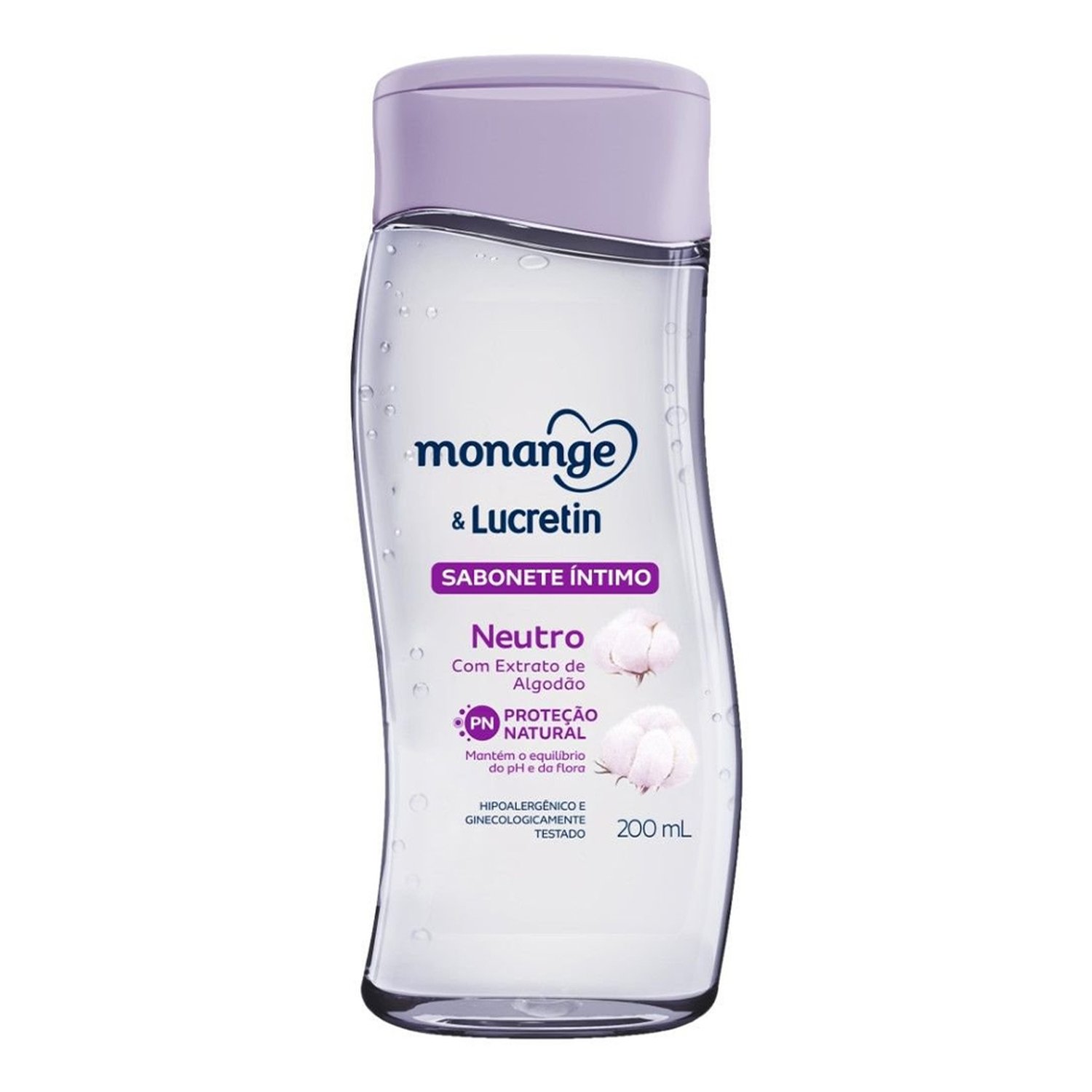 Sabonete Líquido Íntimo Monange & Lucretin Neutro 200ml