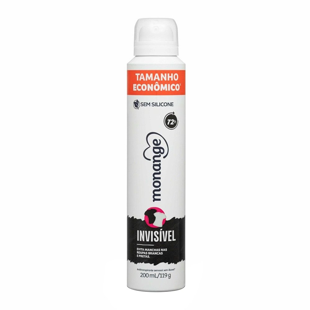 Desodorante Monange Aerosol Antitranspirante Invisible 200ml
