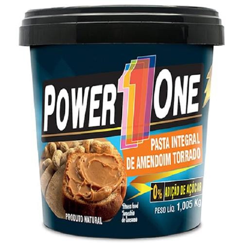 Pasta de amendoim tradicional Powerone 1,005KG