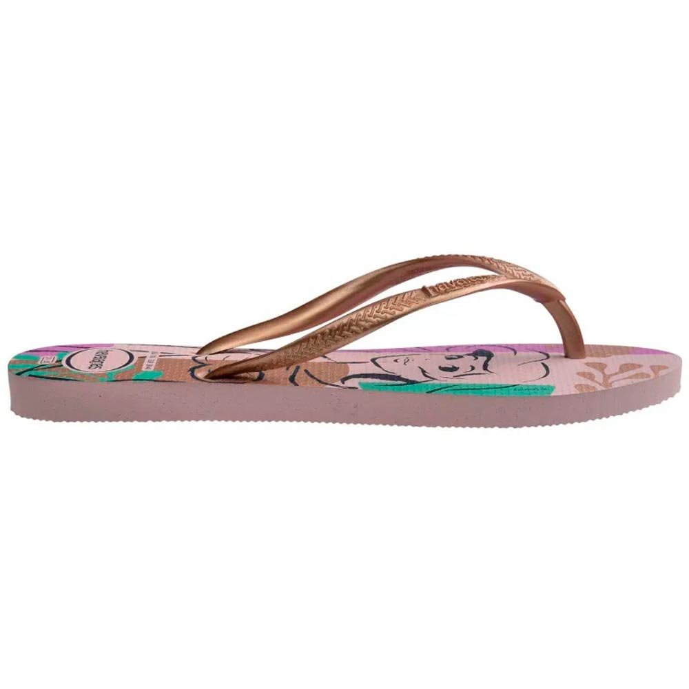 Havaianas Slim Princesas 4996 Rosa Peonia 35/36 Com 1 Par
