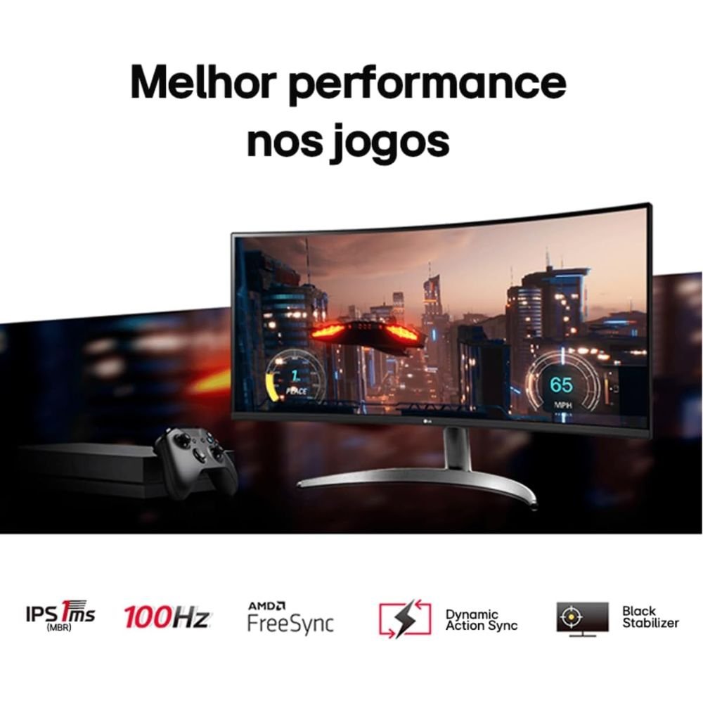Monitor 29 Lg Ips Fhd Ultrawide 100Hz 1Ms Maxx Audio Srgb99% Ajuste Inc Freesync Displayport/Dhmi/Usb Tipo-C - 29Wq600