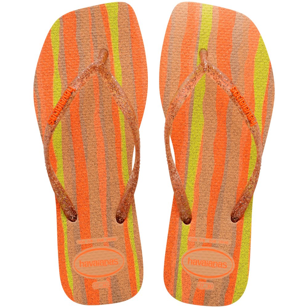 Havaianas Slim Square Folia 0027 Pessego 35/36 Com 1 Par