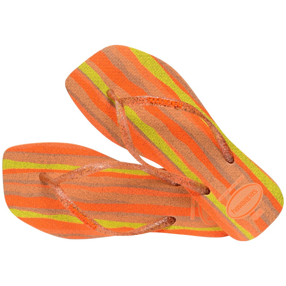 Havaianas Slim Square Folia 0027 Pessego 35/36 Com 1 Par
