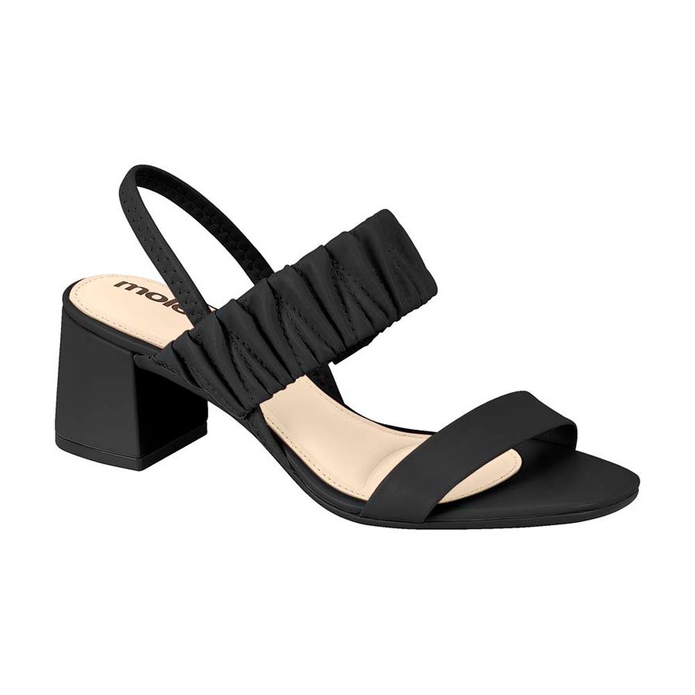 Sandalia Moleca 5496.108.24913.15745 Preto 34-39 Com 12 Pares