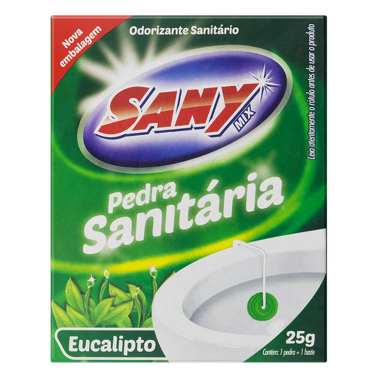 Pedra Sanitária Eucalipto Sany Mix 25G