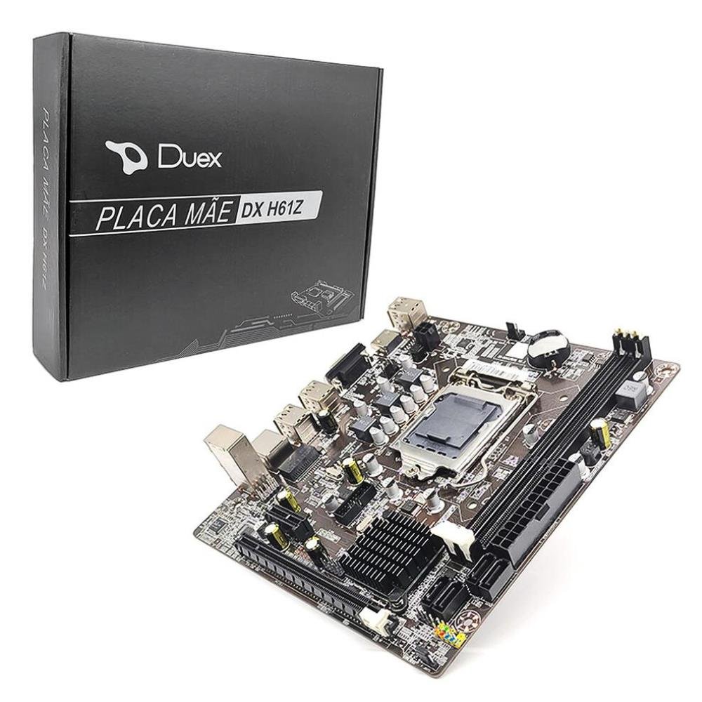 Mother Duex H61 LGA1155, DDR3, VGA e HDMI DX H61Z