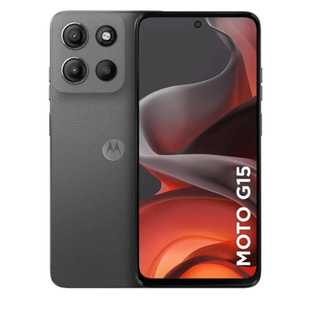 Motorola Moto G15 256Gb 12Gb Ram Boost Câmera 50Mp Com Ai Tela 6.7" Nfc - Grafite