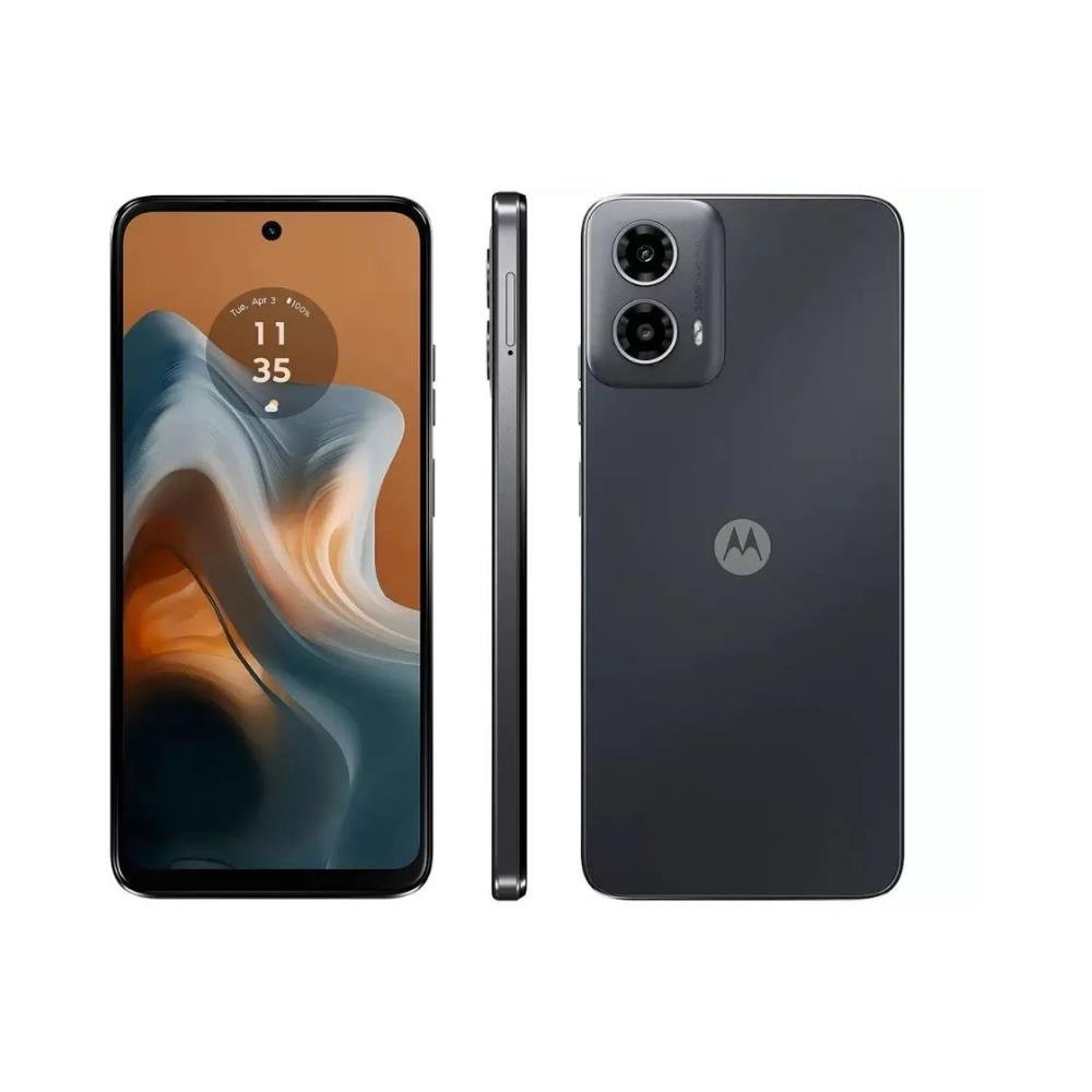 Smartphone Motorola Moto G34 5G 256GB Snapdragon 695 Octa-Core 8GB ram + 8GB Boost Tela 6,5 Câmera Dupla 50MP + 2MP + Selfie 16MP Dual Preto