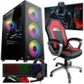 Computador Gamer Completo Intel Core i7 2ªG Memória 16GB SSD 240GB Placa de Vídeo 4GB com Monitor 20" Combo Cadeira Gamer Teclado Mouse Headset