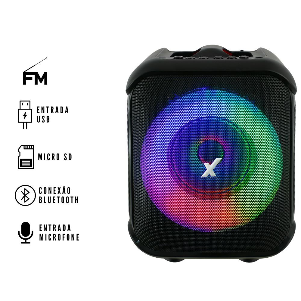 Caixa Amplificada 150w Amvox Aca 150 Pop Fm Tws Usb Bivolt