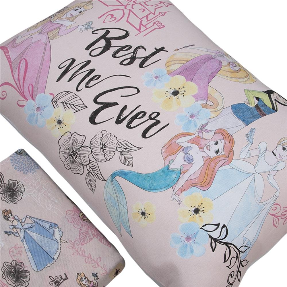 Jogo de Lençol 2 Peças Portallar Disney Princesas Forever Solteiro