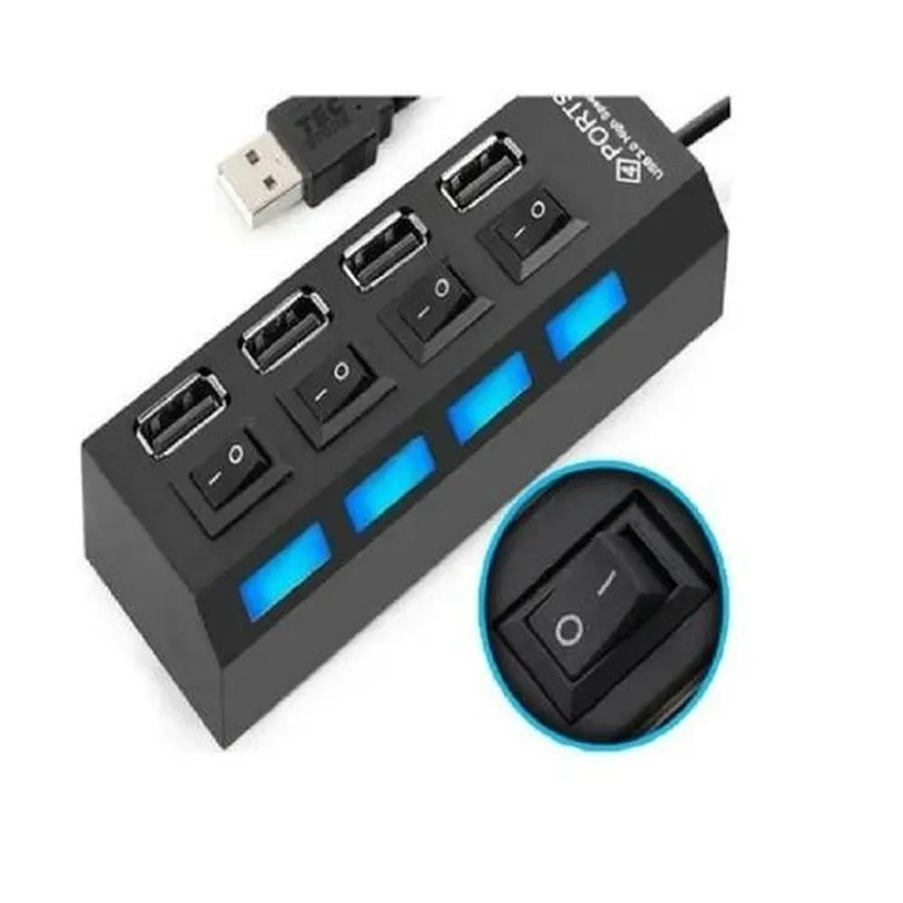 Hub USB 2.0 Knup 4 Portas HB-t63