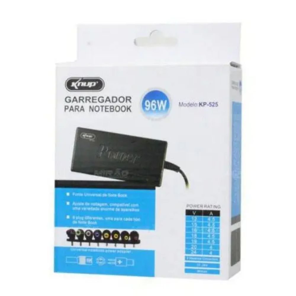Fonte Universal Notebook Knup KP-525 96W Preto