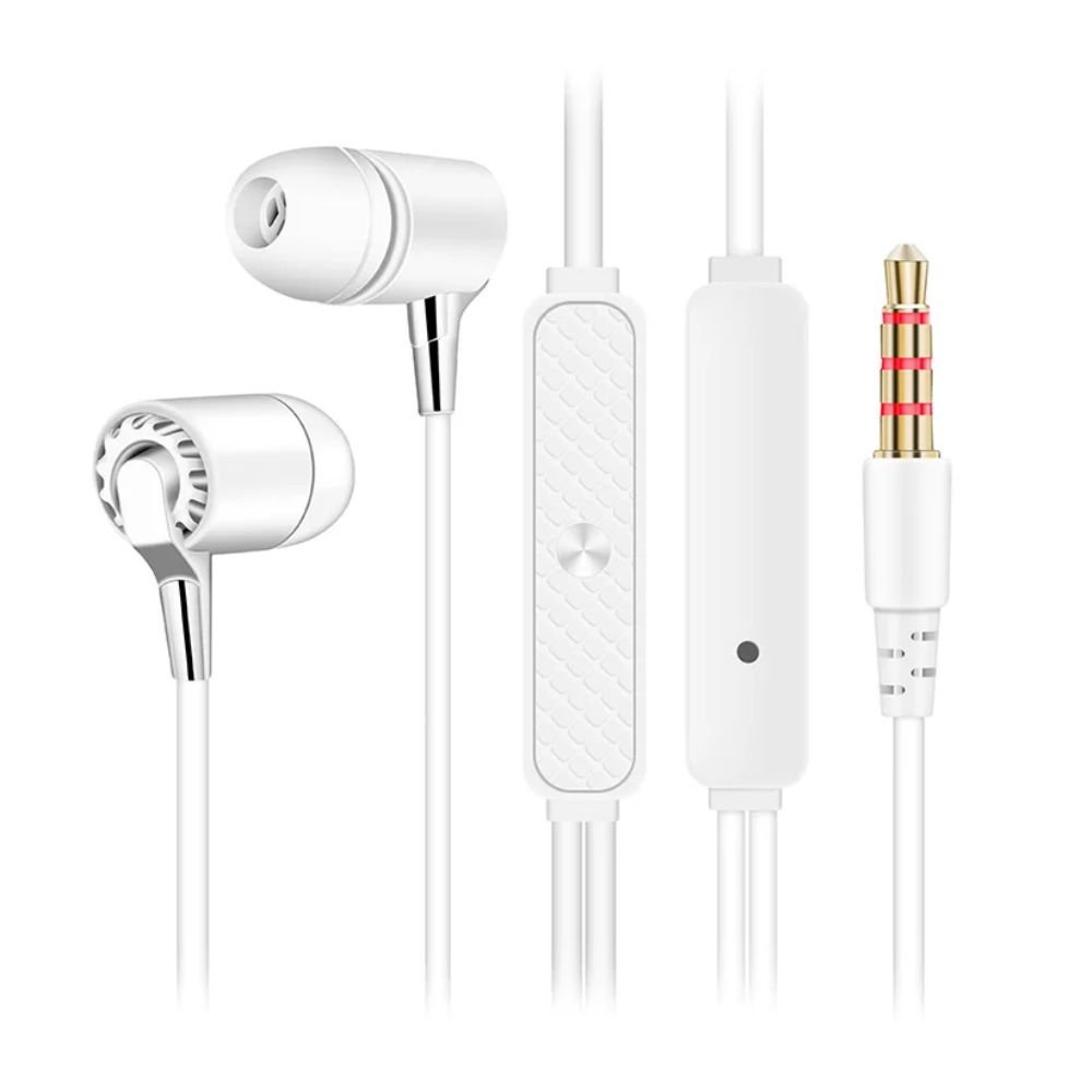 Fone De Ouvido P3 Intra Auricular FN618 Branco