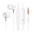 Fone De Ouvido P3 Intra Auricular FN618 Branco