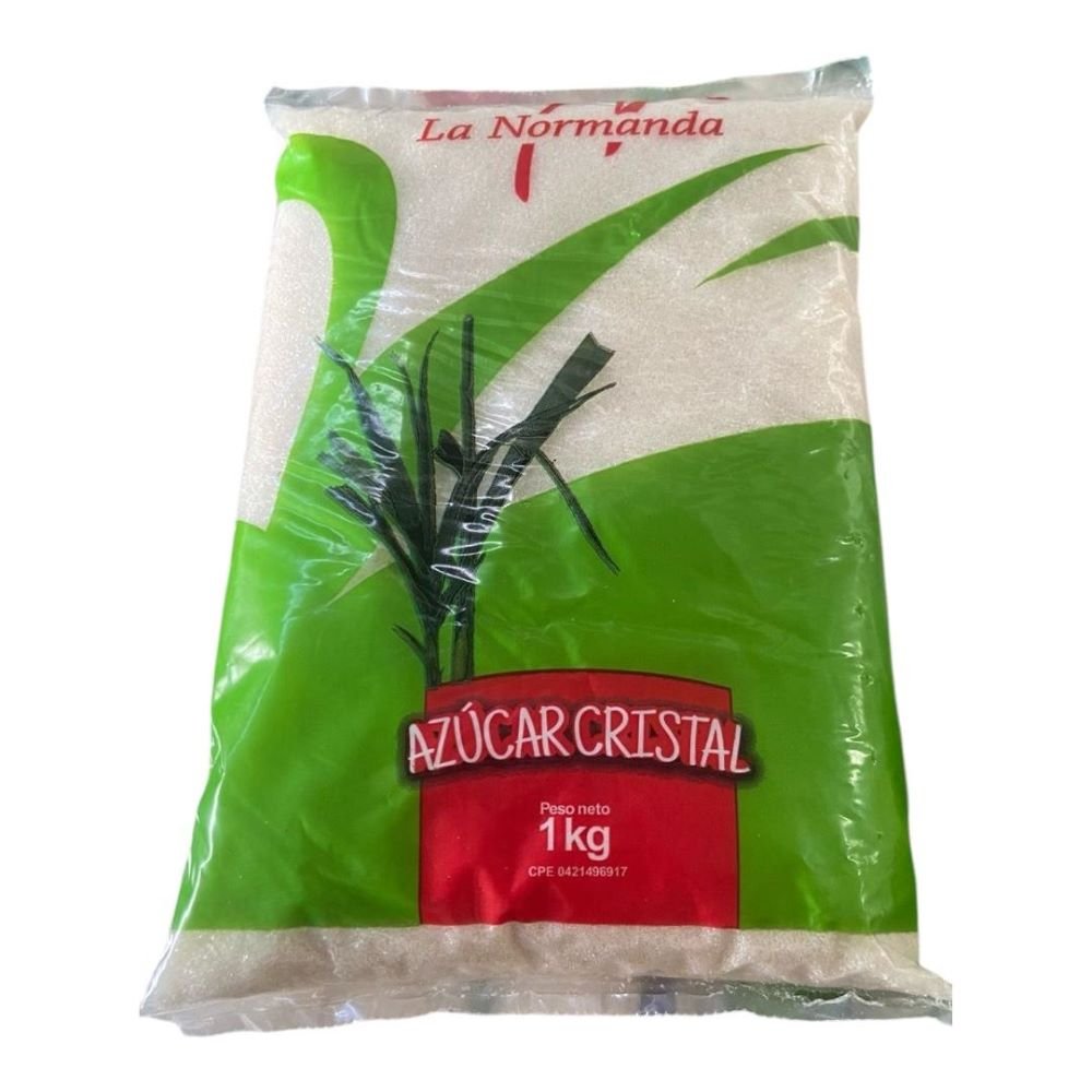 Açucar La Normanda Cristal 1kg - Fardo Com 30 Unidades.