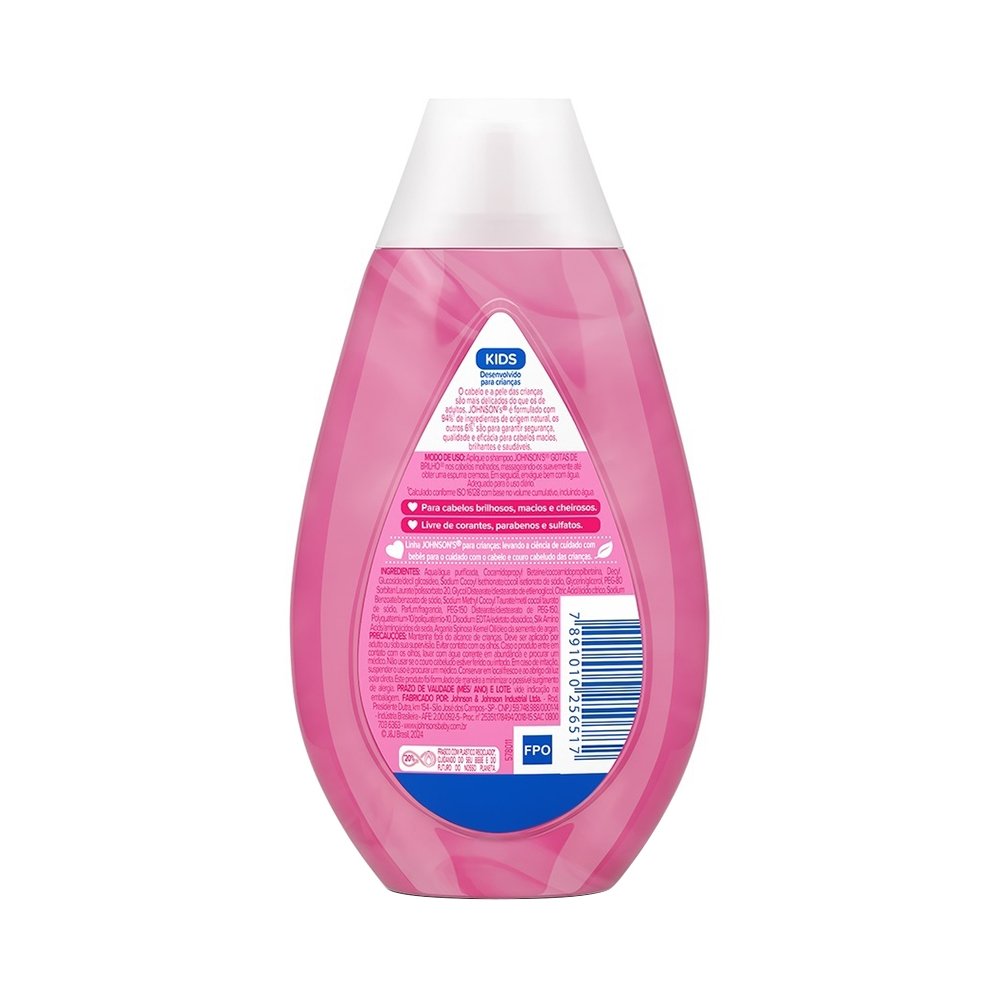 Shampoo Johnson's Baby Gotas de Brilho 200ml