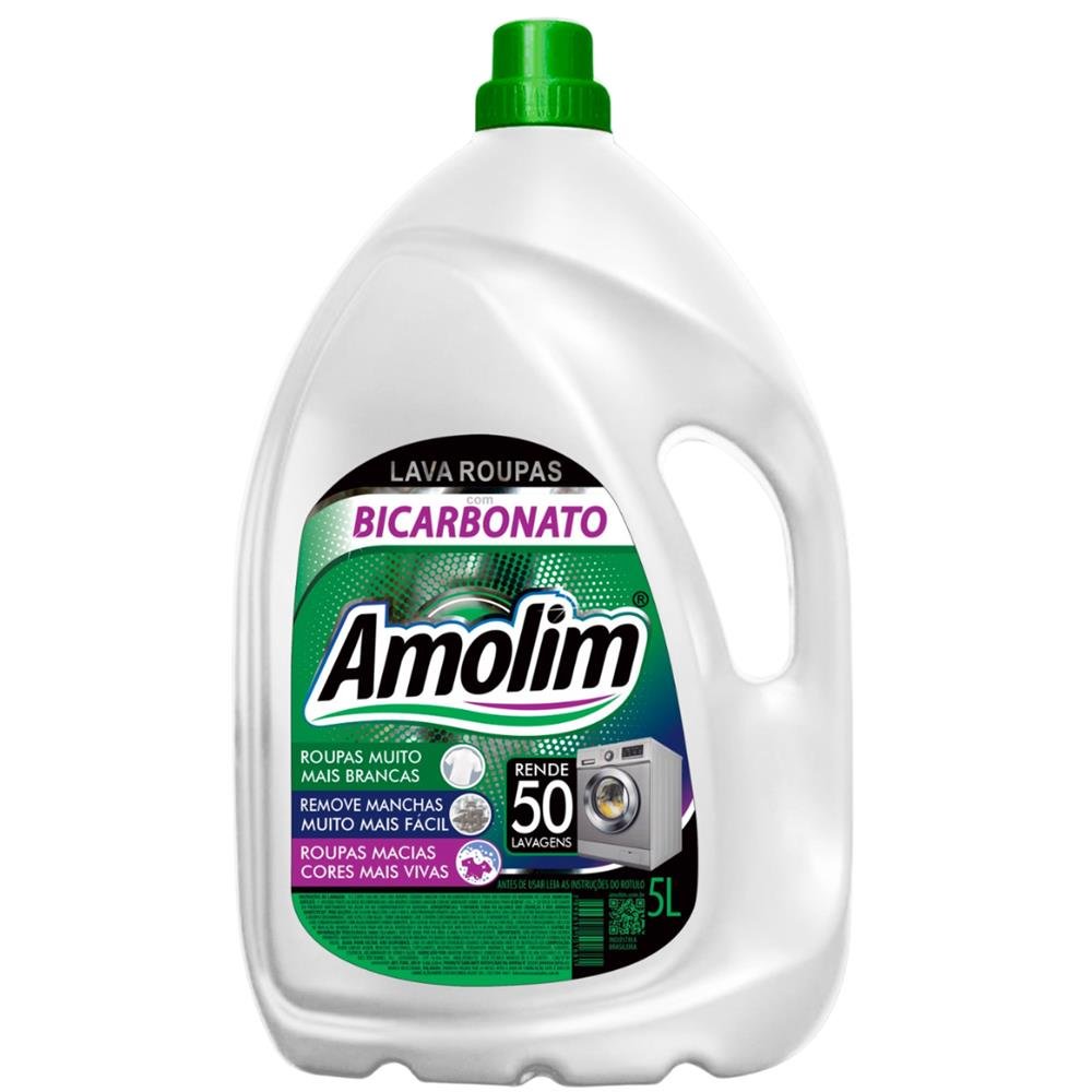 Lava Roupas Com Bicarbonato Amolim 5 litros