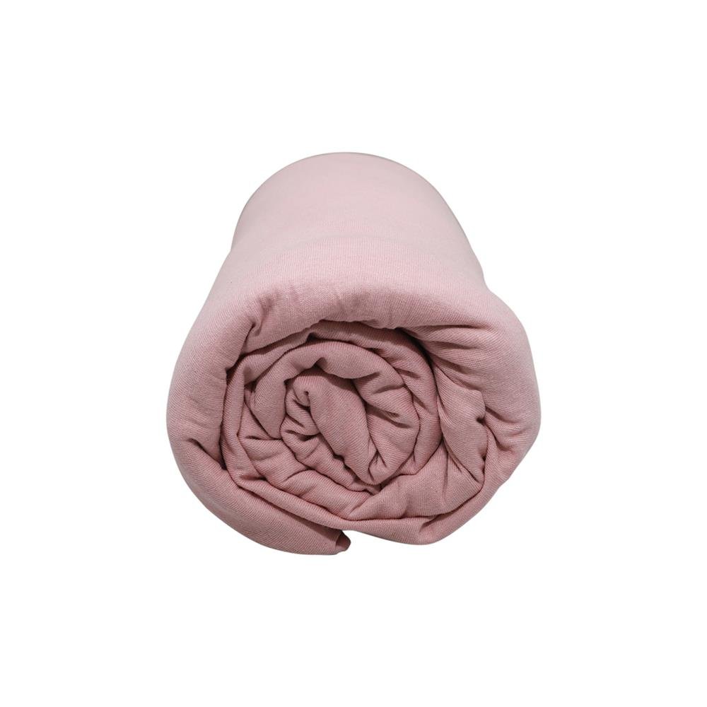 Lençol de Elástico 1 Peça Portallar Classic Cotton Rose Brid Casal