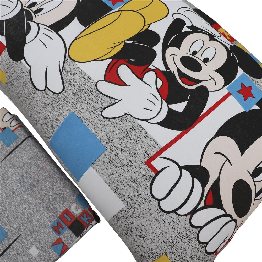 Jogo de Lençol 2 Peças Portallar Disney Retrato Do Mickey Solteiro
