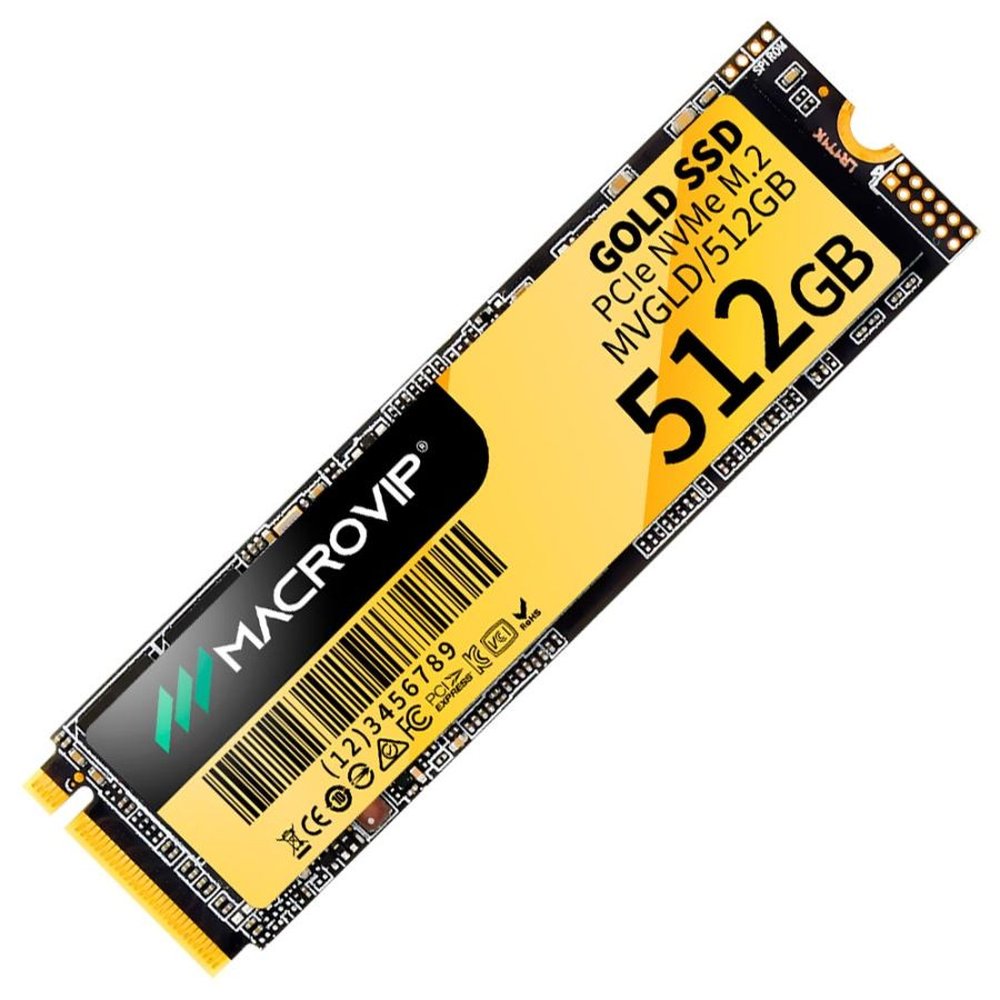SSD Macrovip 512GB M.2 Gold NVMe PCIe MVGLD/512GB