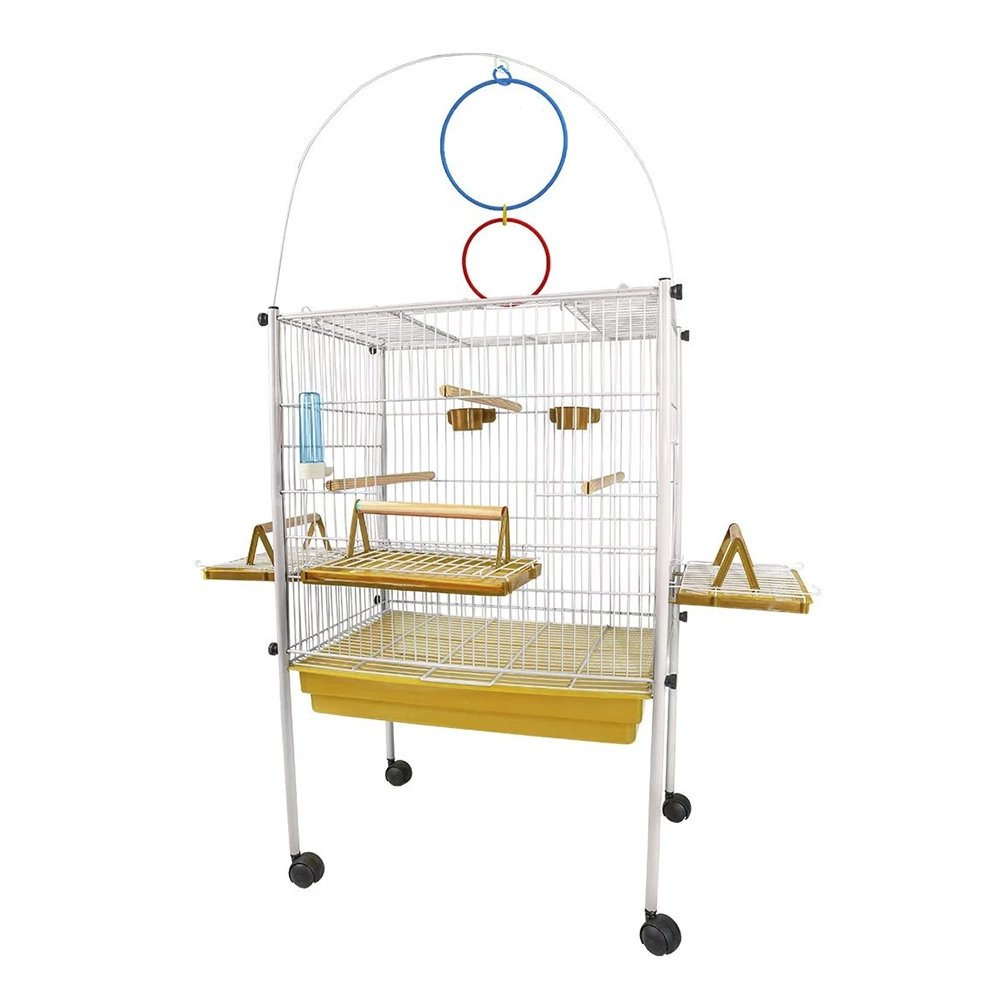 Viveiro para Calopsita Jel Plast Branco/Amarelo Triplex