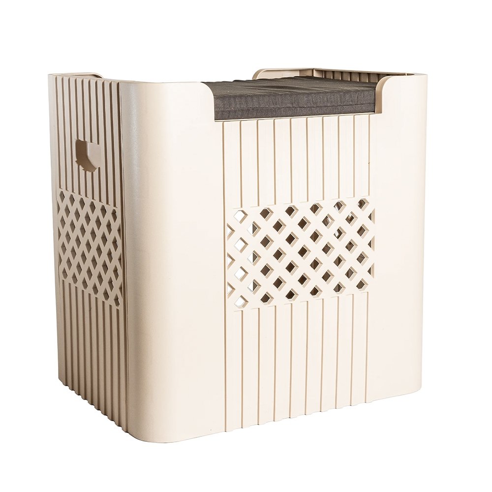 Cama Duplex Jel Plast Cães e Gatos Pet Stand Bege