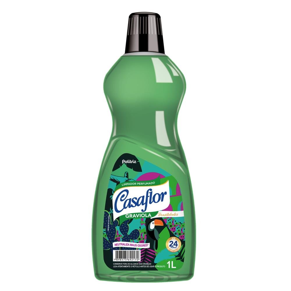 Limpador Perfumado Brasilidades Graviola 12 X 1L - Casaflor